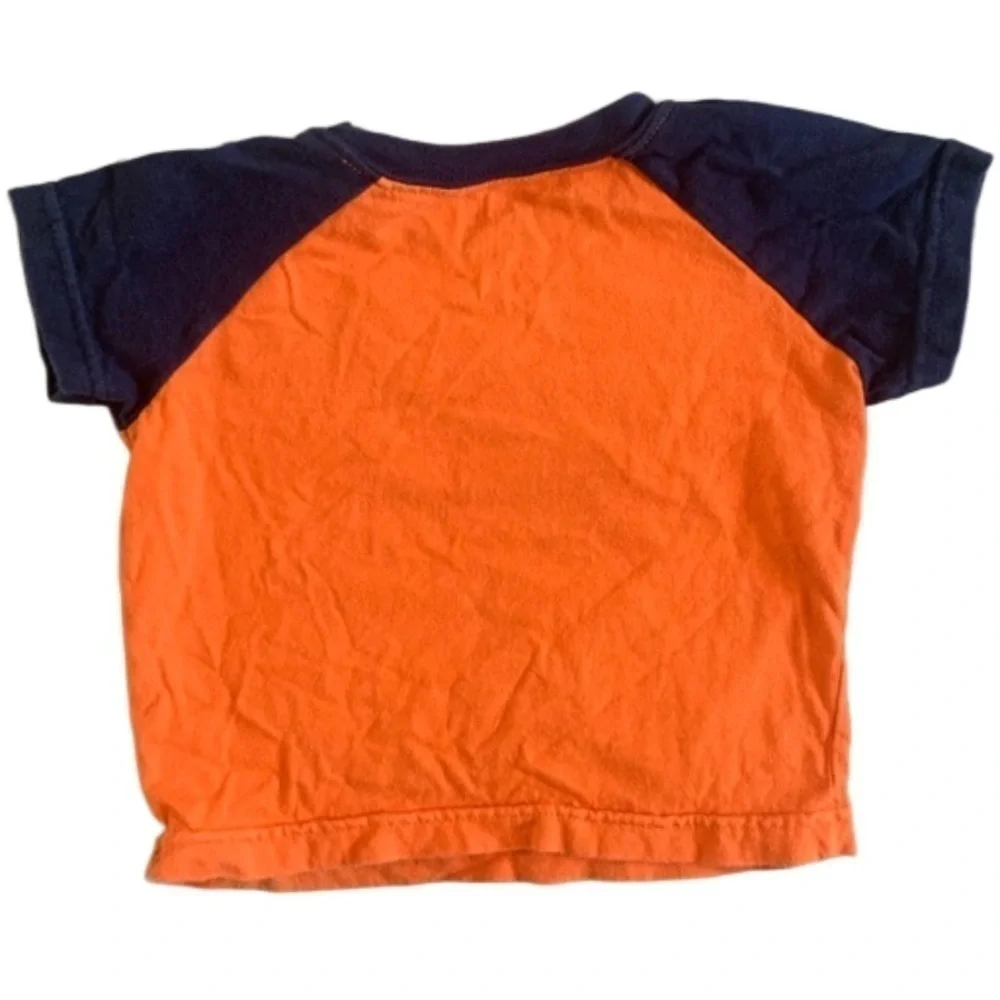 Carters Mr Fix It Repair My Dad Can Fix Anything Orange Short Sleeve Shirt